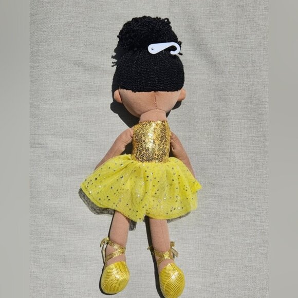 Linzey Adorable 15" Yellow Ballerina Doll Plush Very Clean - Picture 2 of 6